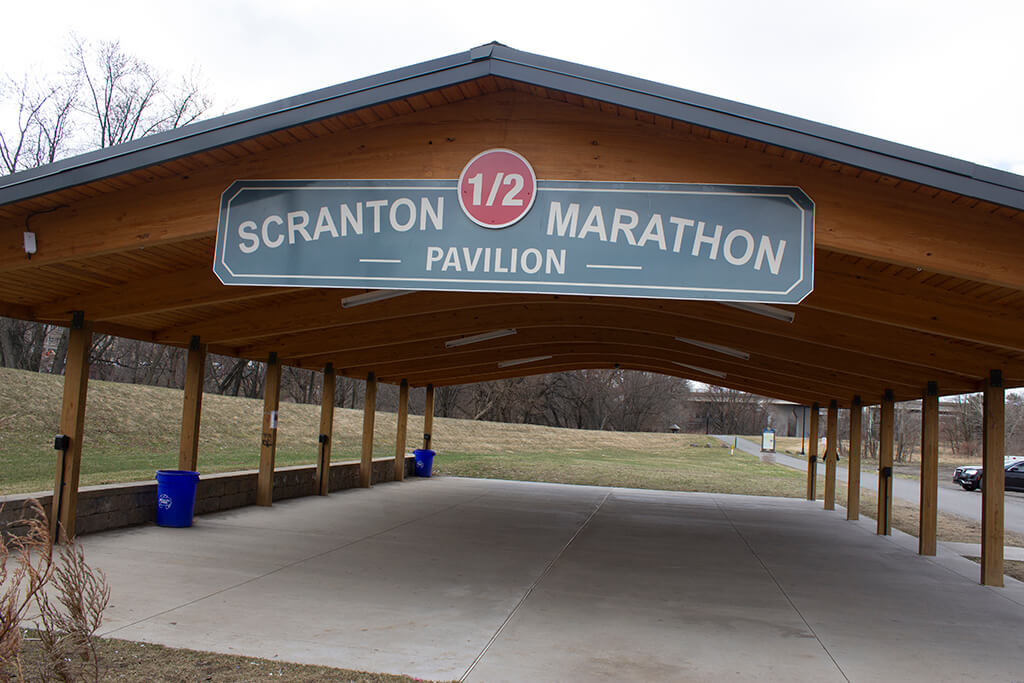 Scranton half-marathon pavilion